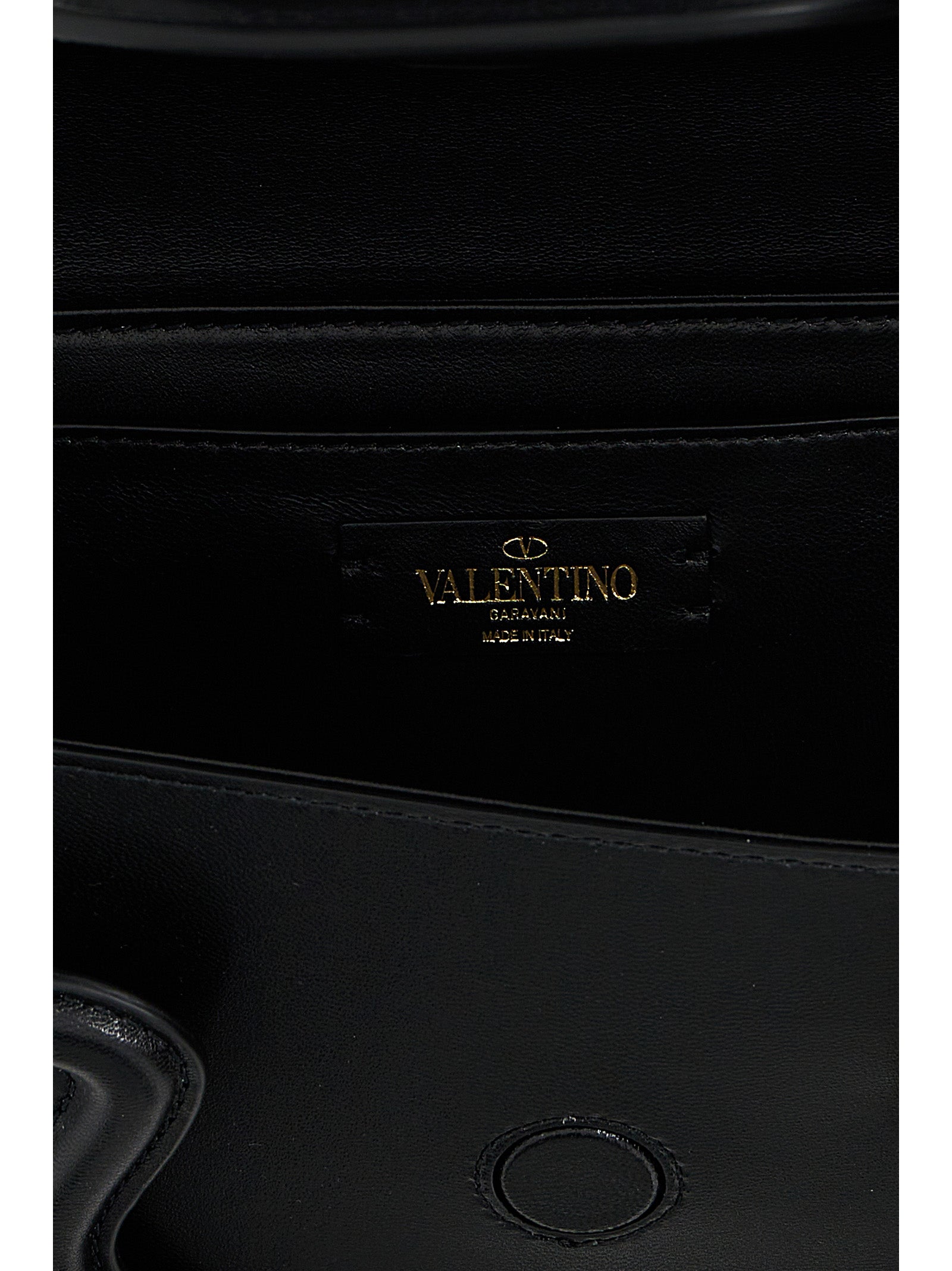 Bolso de hombro Valentino Garavani de cuero negro