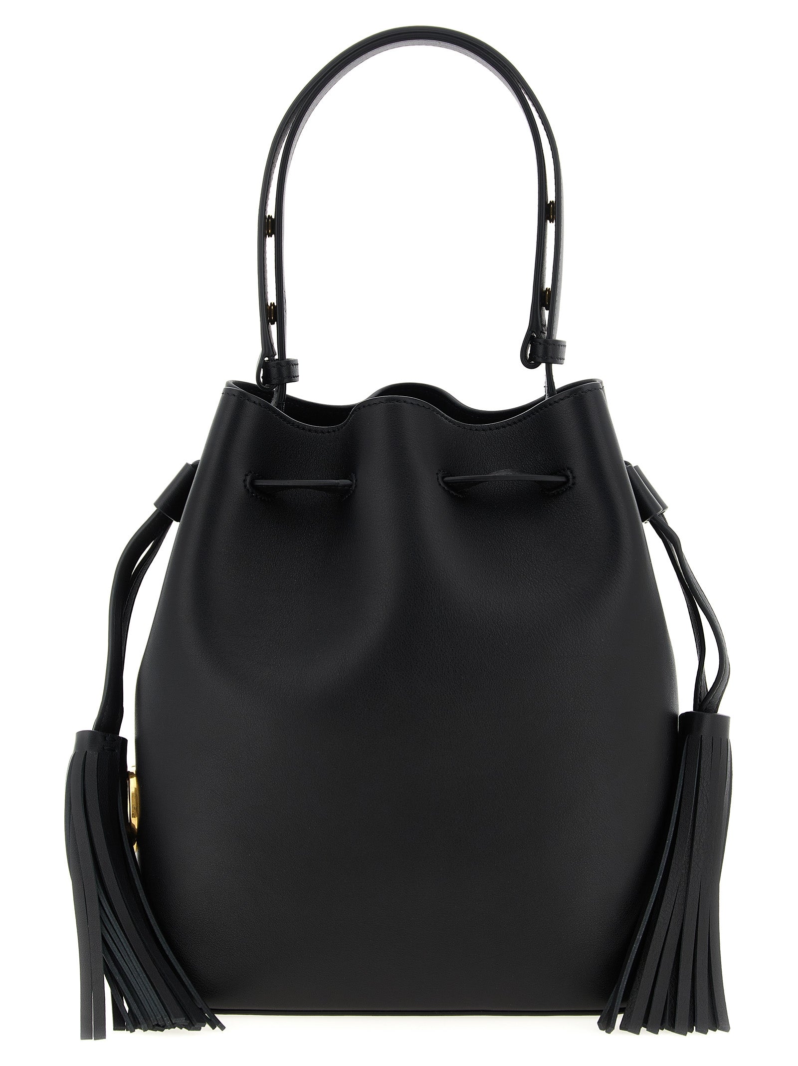 Bolso de hombro Valentino Garavani de piel de becerro negra