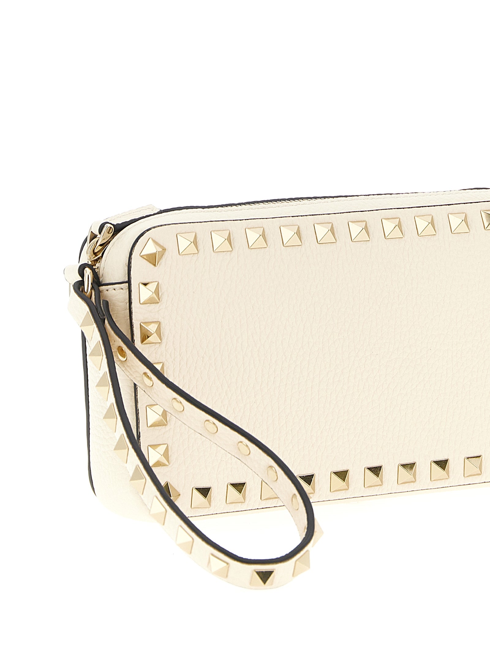 Bolso de mano Valentino Garavani de piel de becerro blanca