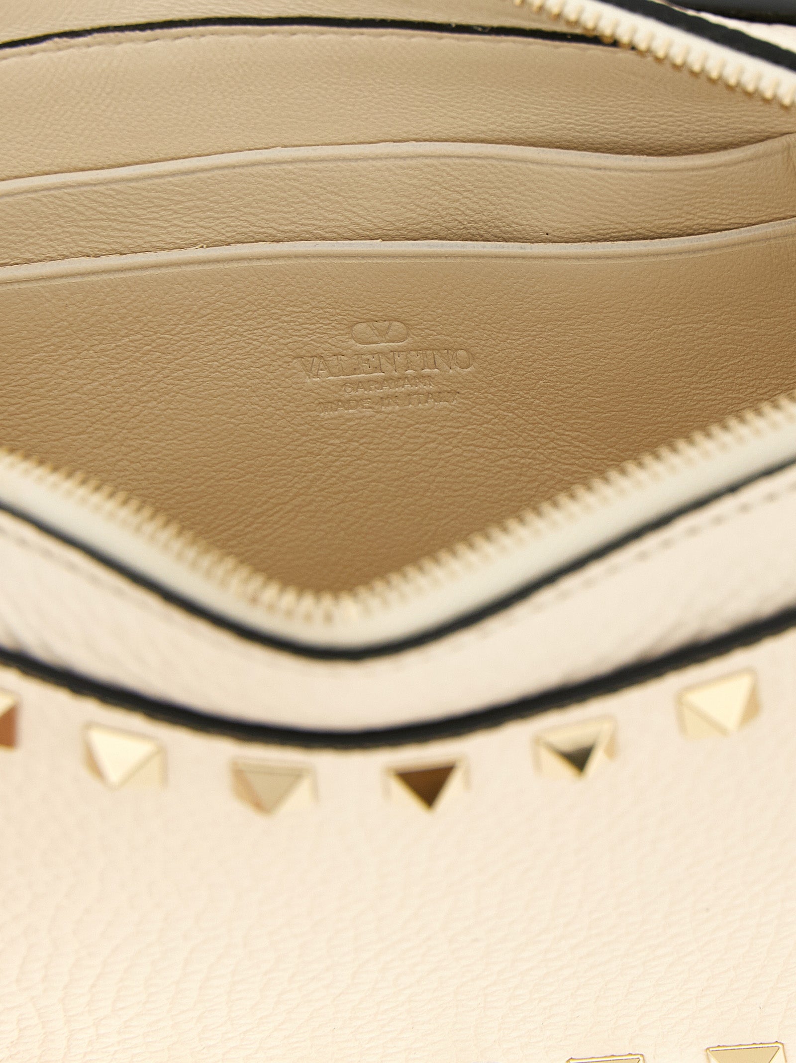 Bolso de mano Valentino Garavani de piel de becerro blanca