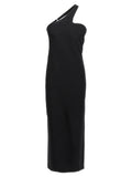 Sportmax Black Viscose Long Skirt