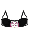 Nensi Dojaka Black Polyamide Bra
