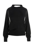 RAMAEL Black Silk Cardigan