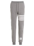 Thom Browne Joggers de Algodón Gris (Pantalones de Entrenamiento)