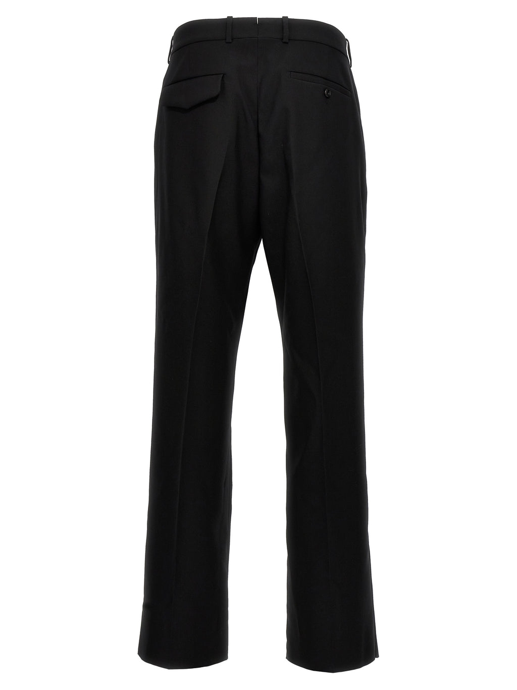 Pantalones de vestir de lana negra Alexander McQueen