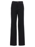 ROTATE BIRGER CHRISTENSEN Black Cotton High-Waisted Jean