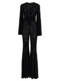 ANTONINO VALENTI Black Viscose Jumpsuit