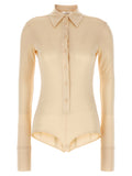 Sportmax Beige Viscose Bodysuit