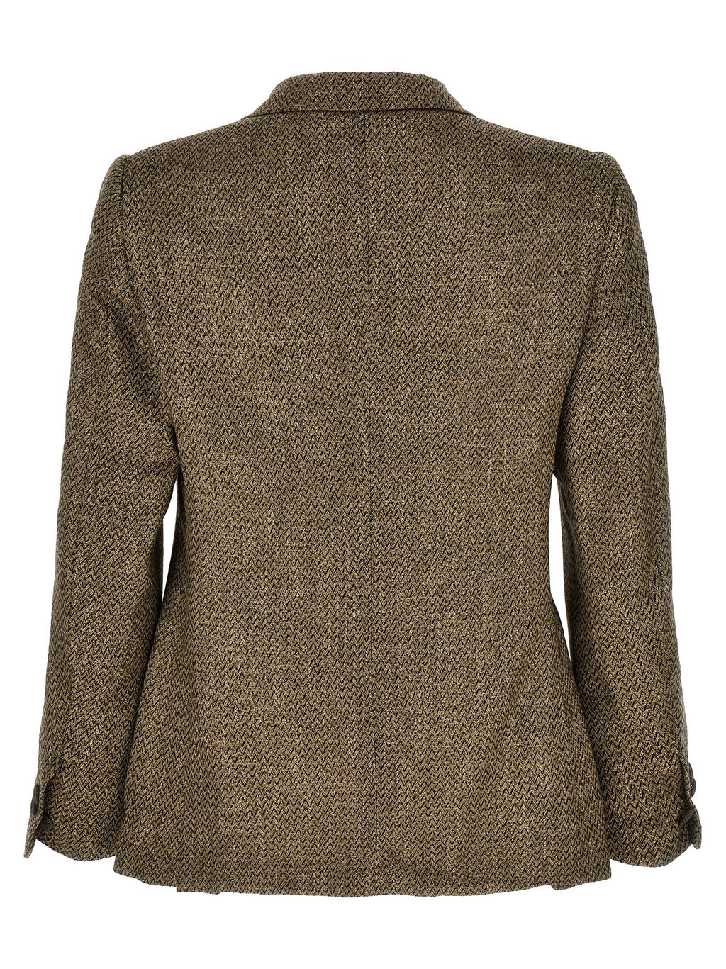 MAURIZIO MIRI Beige Alpaca Leather Blazer