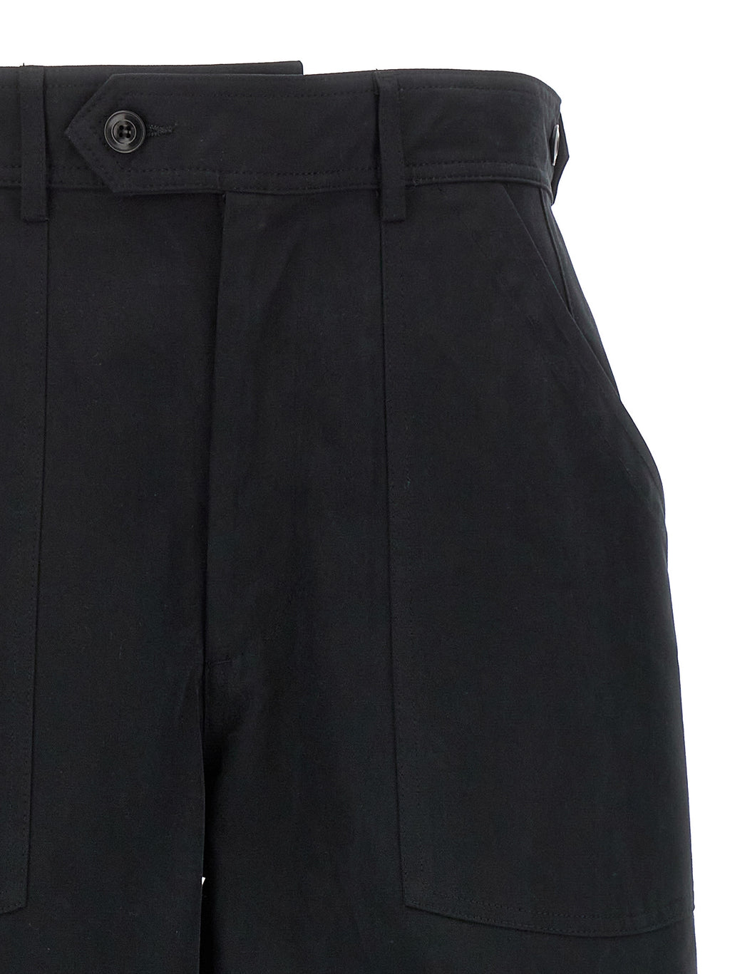 CELLAR DOOR Black Cotton Casual Pants