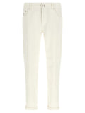 Brunello Cucinelli Jeans de algodón blanco