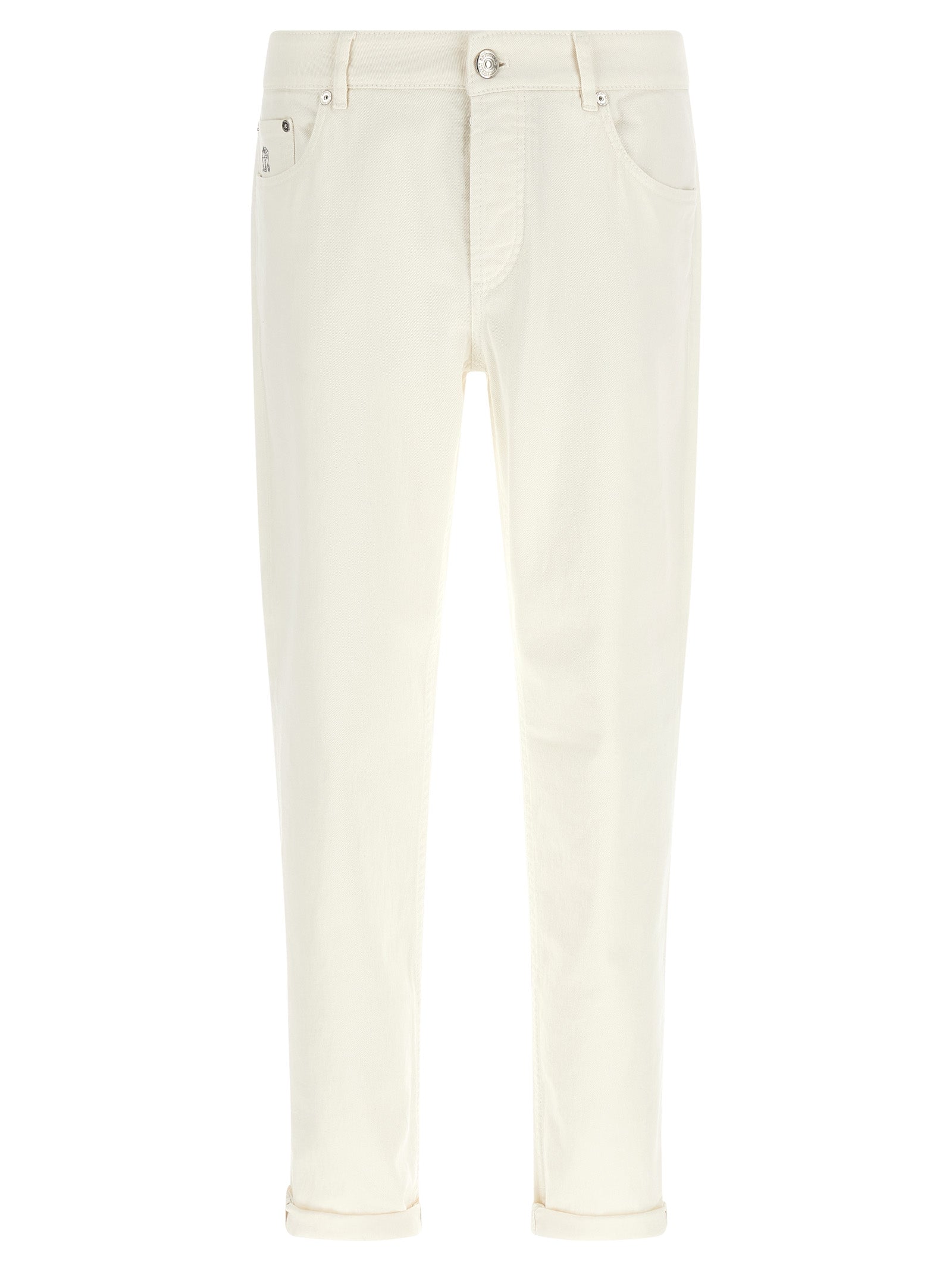 Brunello Cucinelli Jeans de algodón blanco