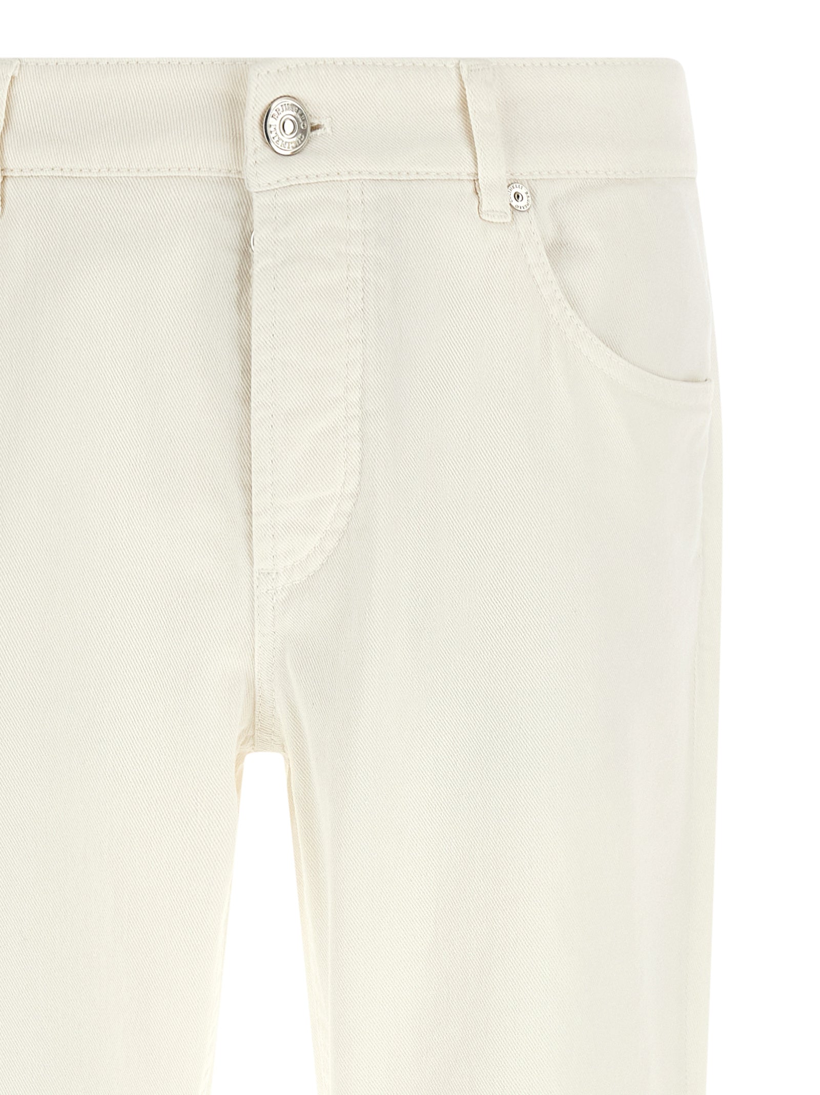 Brunello Cucinelli Jeans de algodón blanco