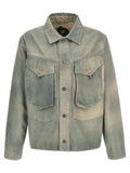 Objects IV Life Bicolor Cotton Denim Jacket