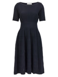 ANTONINO VALENTI Blue Viscose Midi Dress