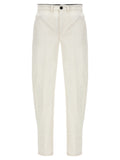 Department 5 White Cotton Casual Pants