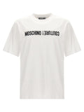 Moschino Camiseta Bicolor de Algodón