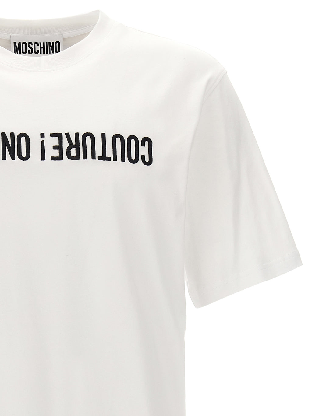 Moschino Camiseta Bicolor de Algodón