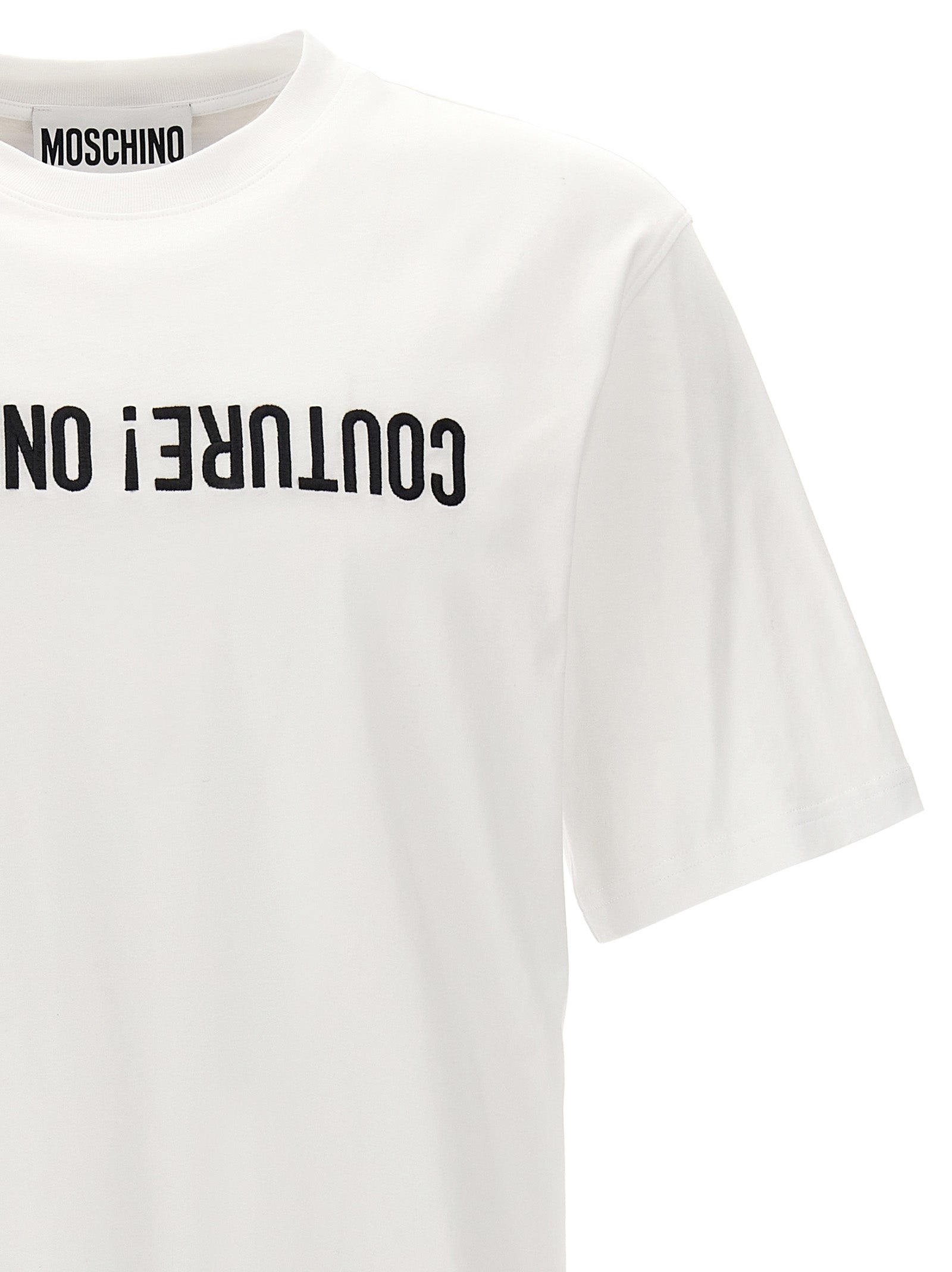 Moschino Camiseta Bicolor de Algodón
