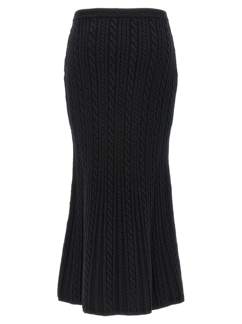 Minifalda Alessandra Rich negra de lana