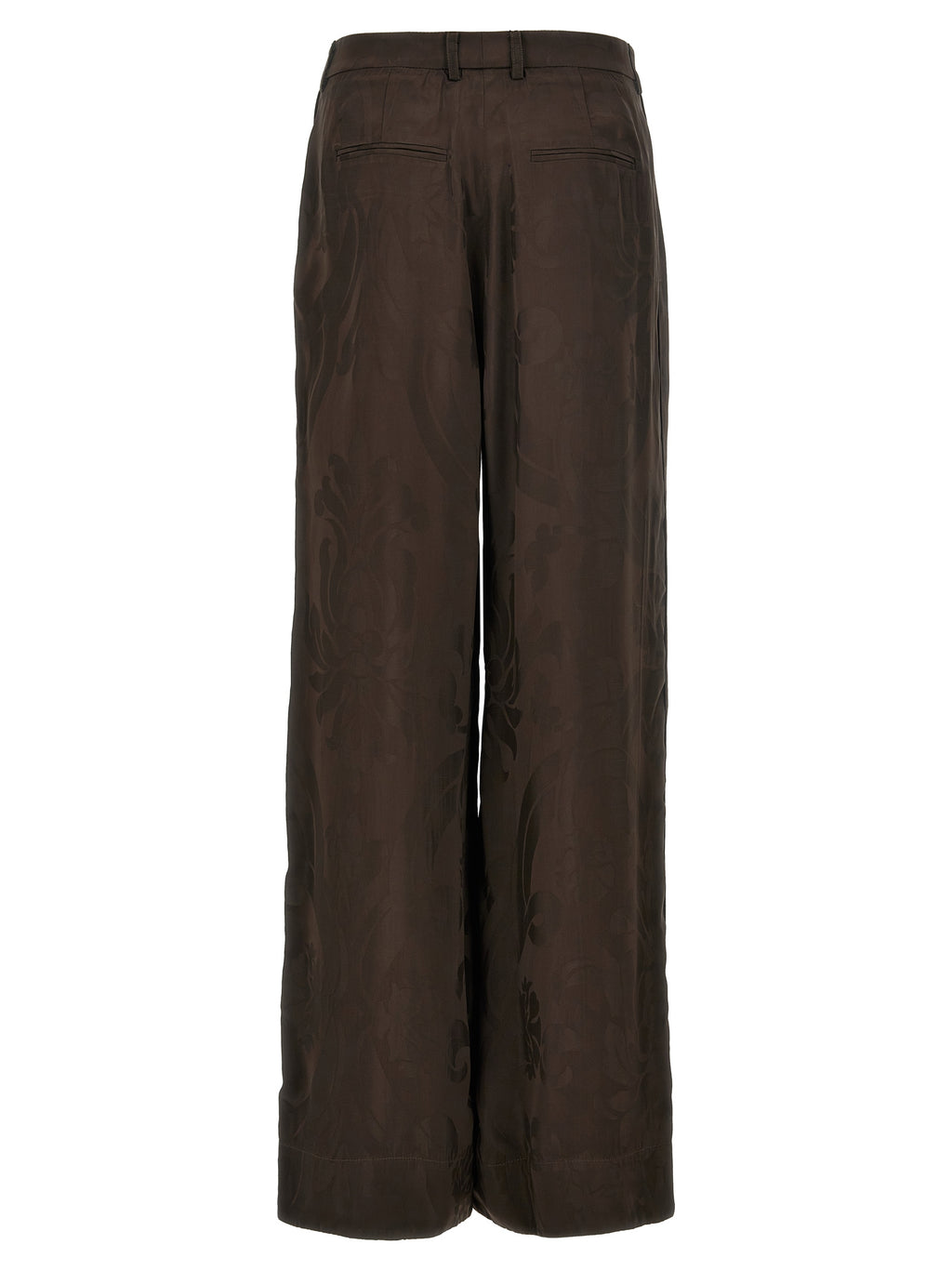 F.R.S. - FOR RESTLESS SLEEPERS Brown Viscose Casual Pants