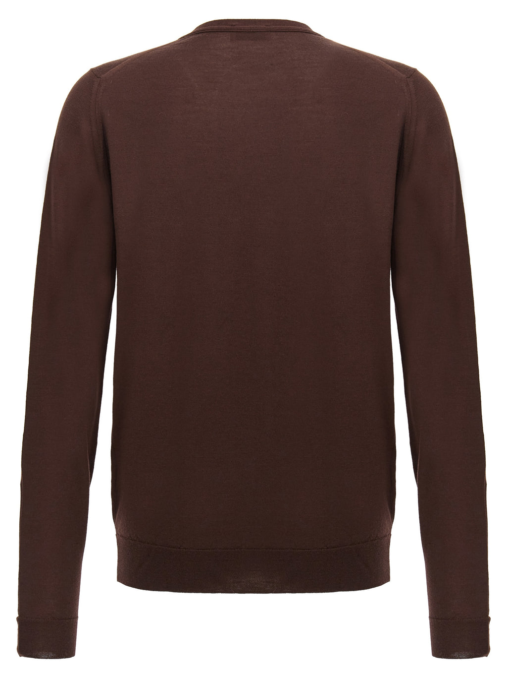 JOHN SMEDLEY Brown Wool Cardigan