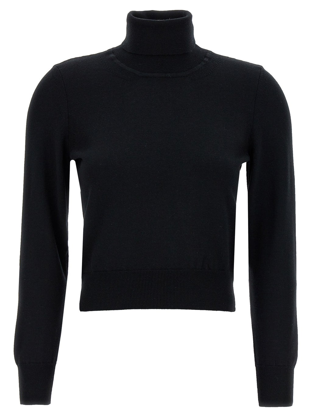 ANTONINO VALENTI Black Merino Wool Cardigan