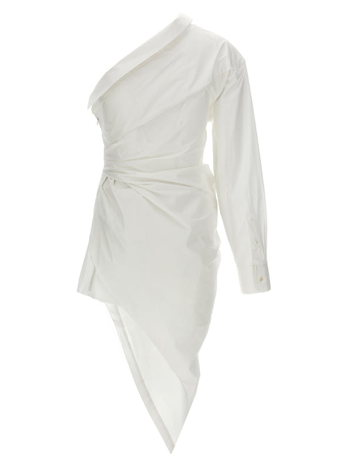 Robe courte Alexander Wang en coton blanc