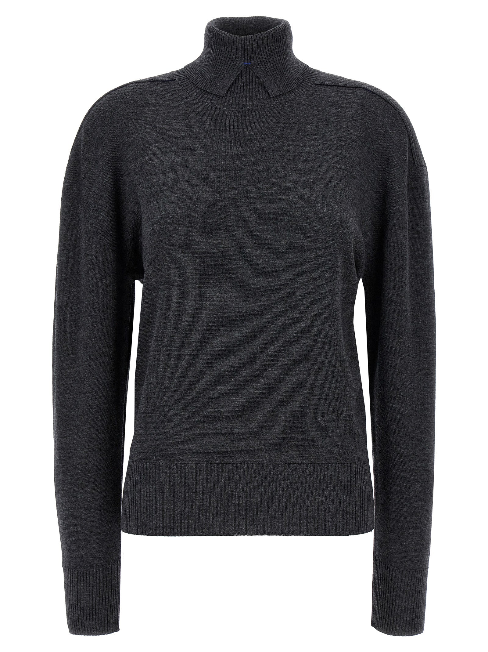 Cárdigan de lana gris Burberry