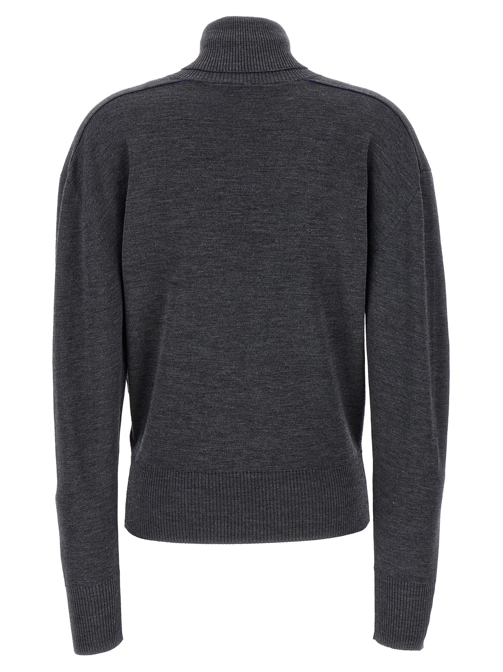 Cárdigan de lana gris Burberry