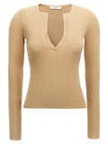 Max Mara Beige Silk Cardigan