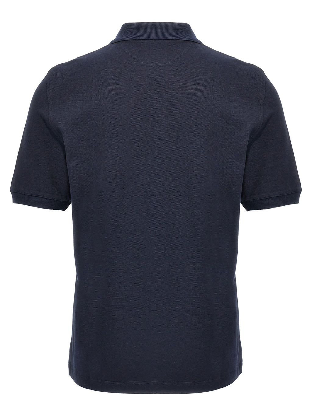 Polo azul de algodón de Brunello Cucinelli
