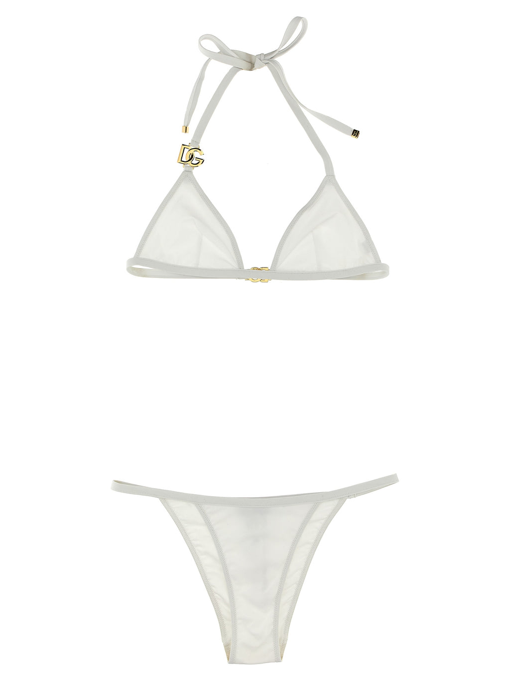 Bikini Dolce & Gabbana blanco de poliamida