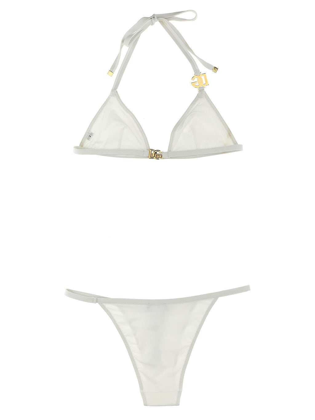 Bikini Dolce & Gabbana blanco de poliamida