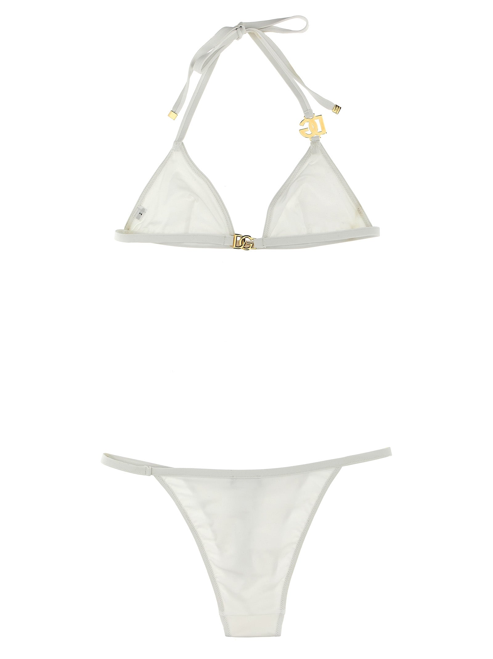 Bikini Dolce & Gabbana blanco de poliamida