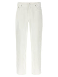 Department 5 White Cotton Straight-Leg Jeans