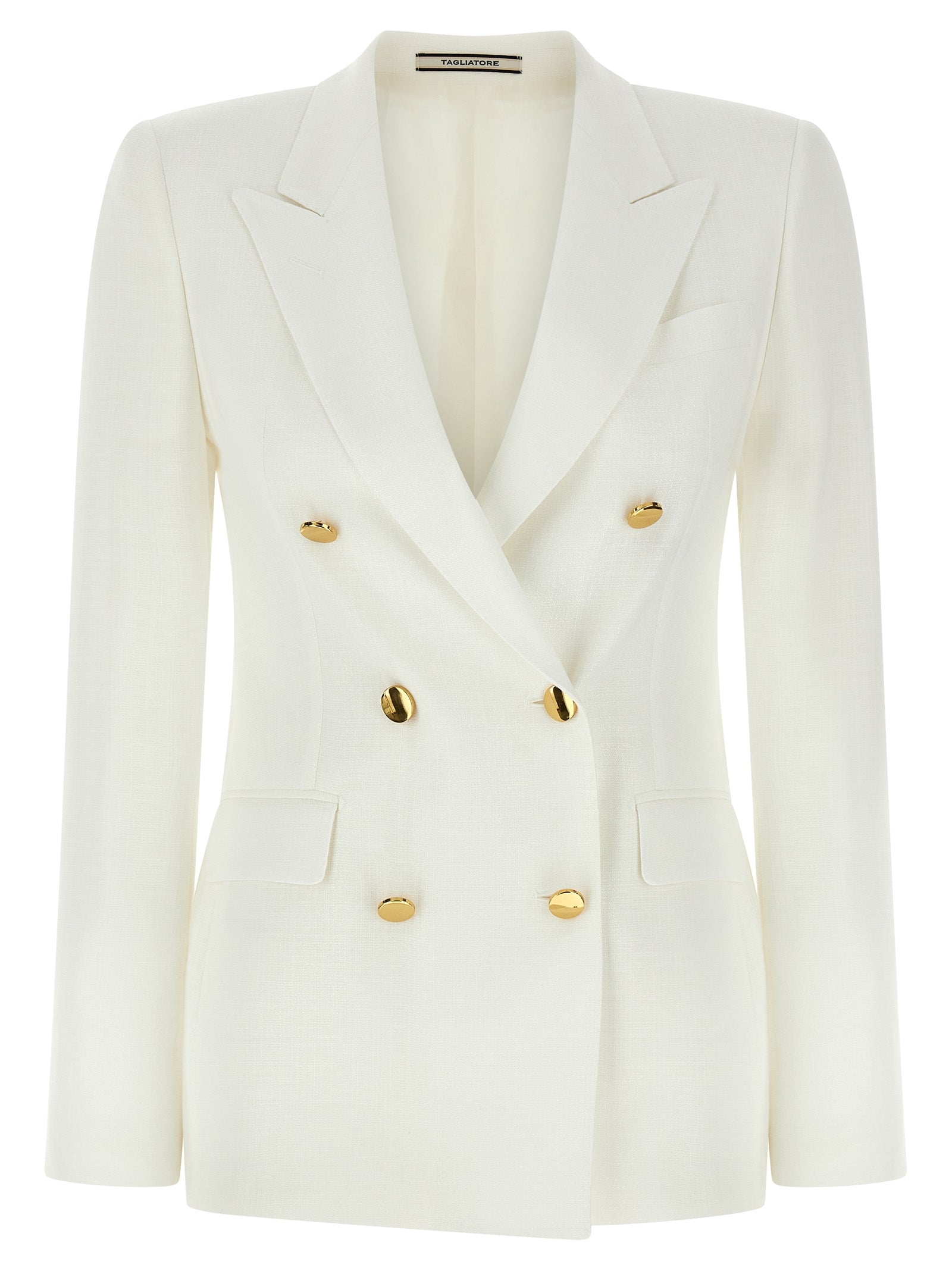 Blazer Tagliatore de viscosa blanco