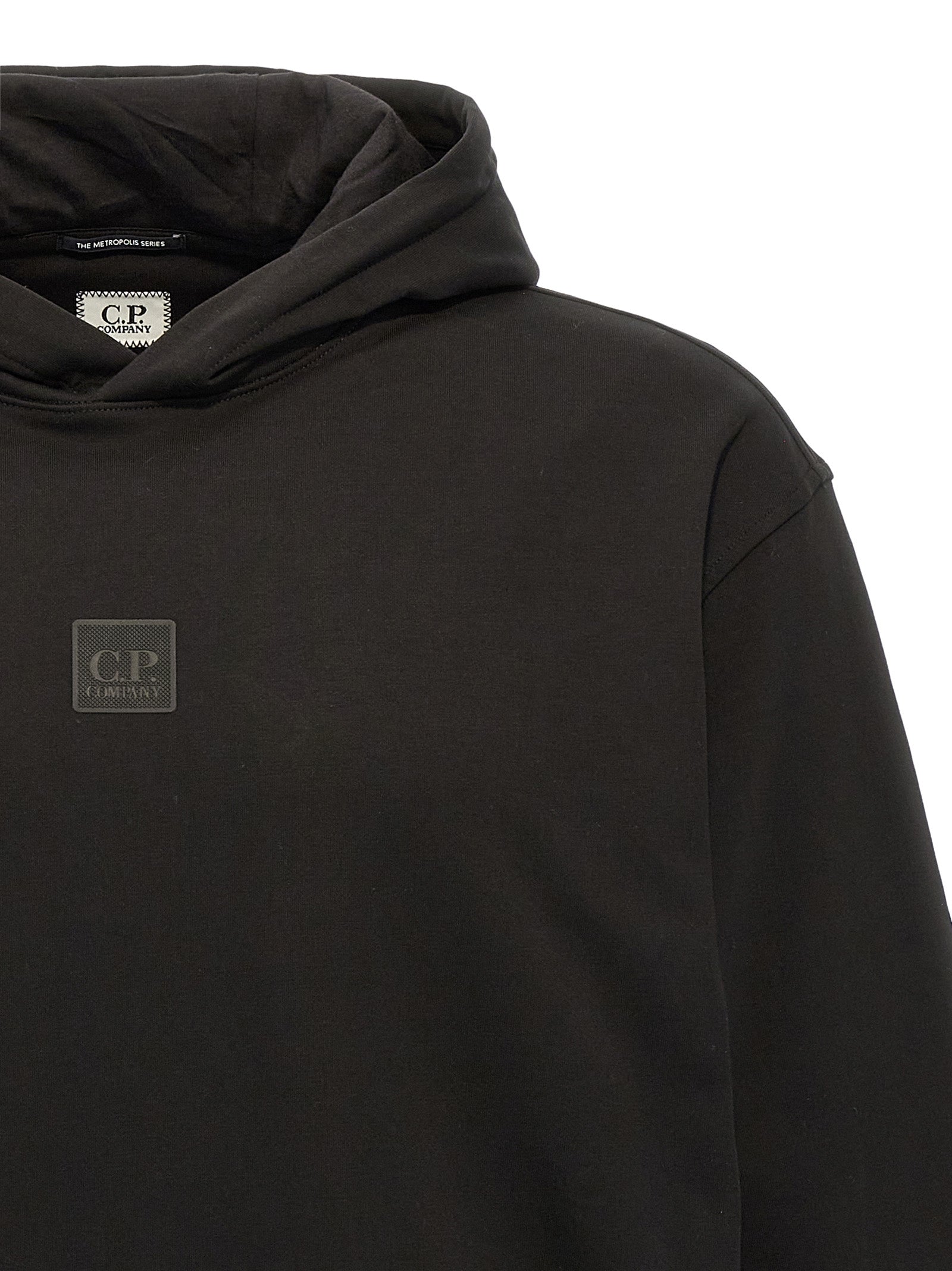 Sudadera C.P. Company negra de algodón