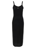 T BY ALEXANDER WANG Black Viscose Midi Dress