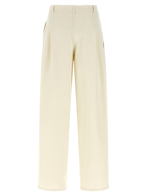 Pantalones casuales A.P.C. de algodón color beige