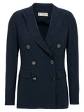 Alberto Biani Blue Viscose Blazer
