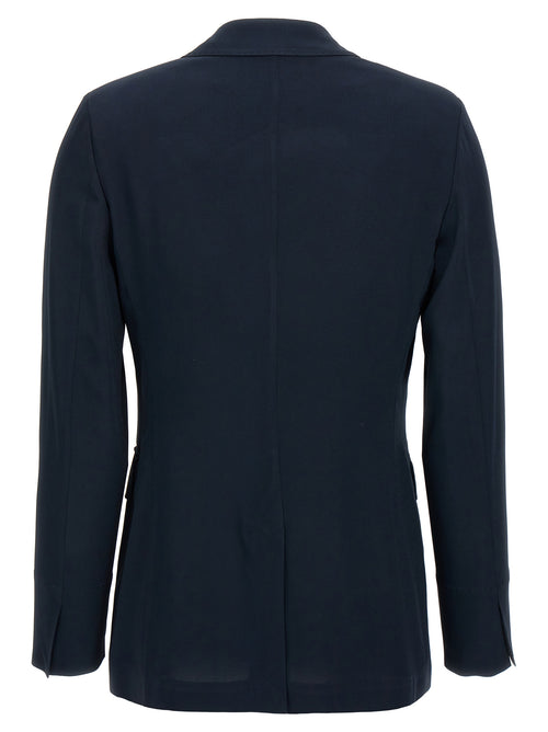 Alberto Biani Blazer de viscosa azul