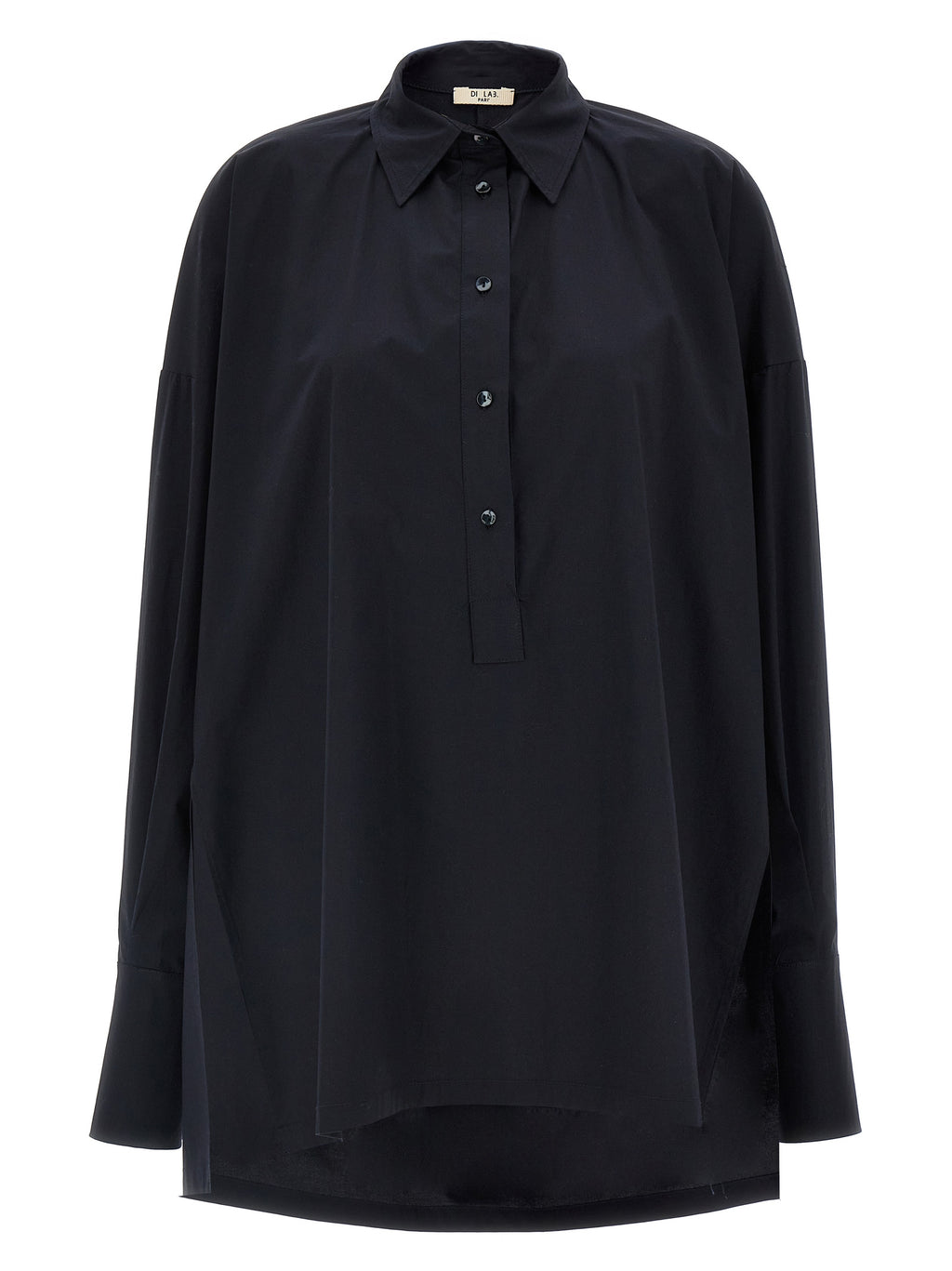 DI.LA3 PARI' Blue Cotton Blouse