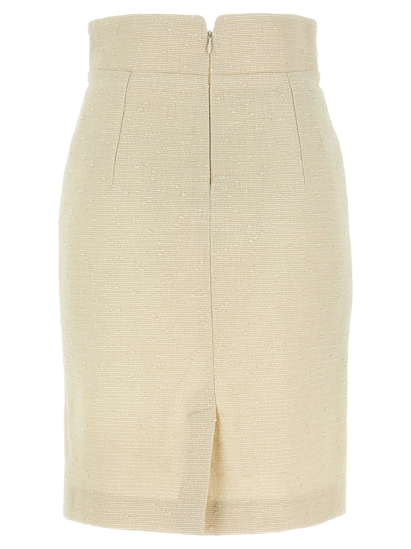 Falda Midi Tagliatore de Algodón Beige