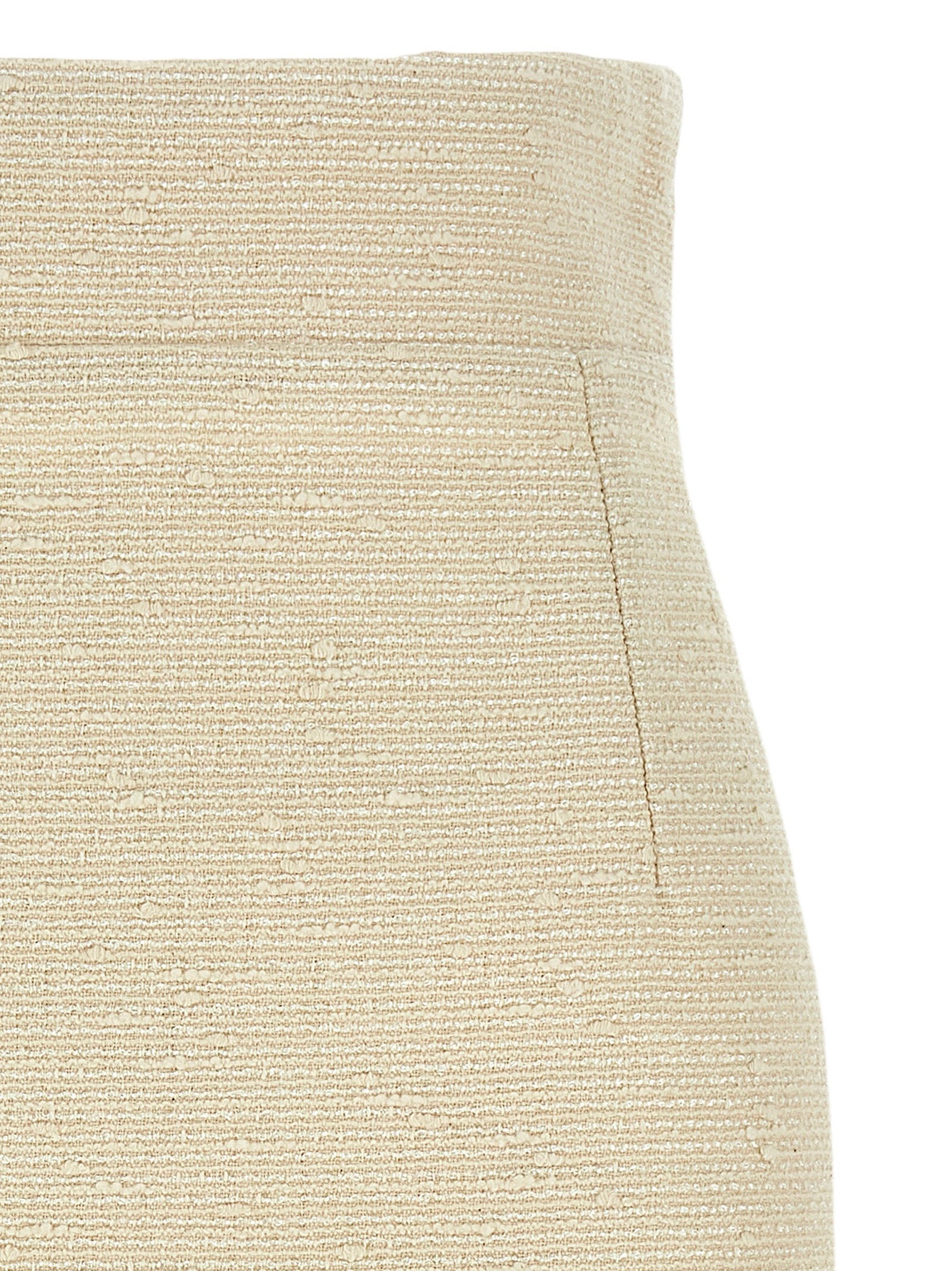 Falda Midi Tagliatore de Algodón Beige