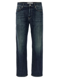 Department 5 Blue Cotton Straight-Leg Jeans