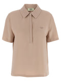 Polo de seda multicolor Fendi