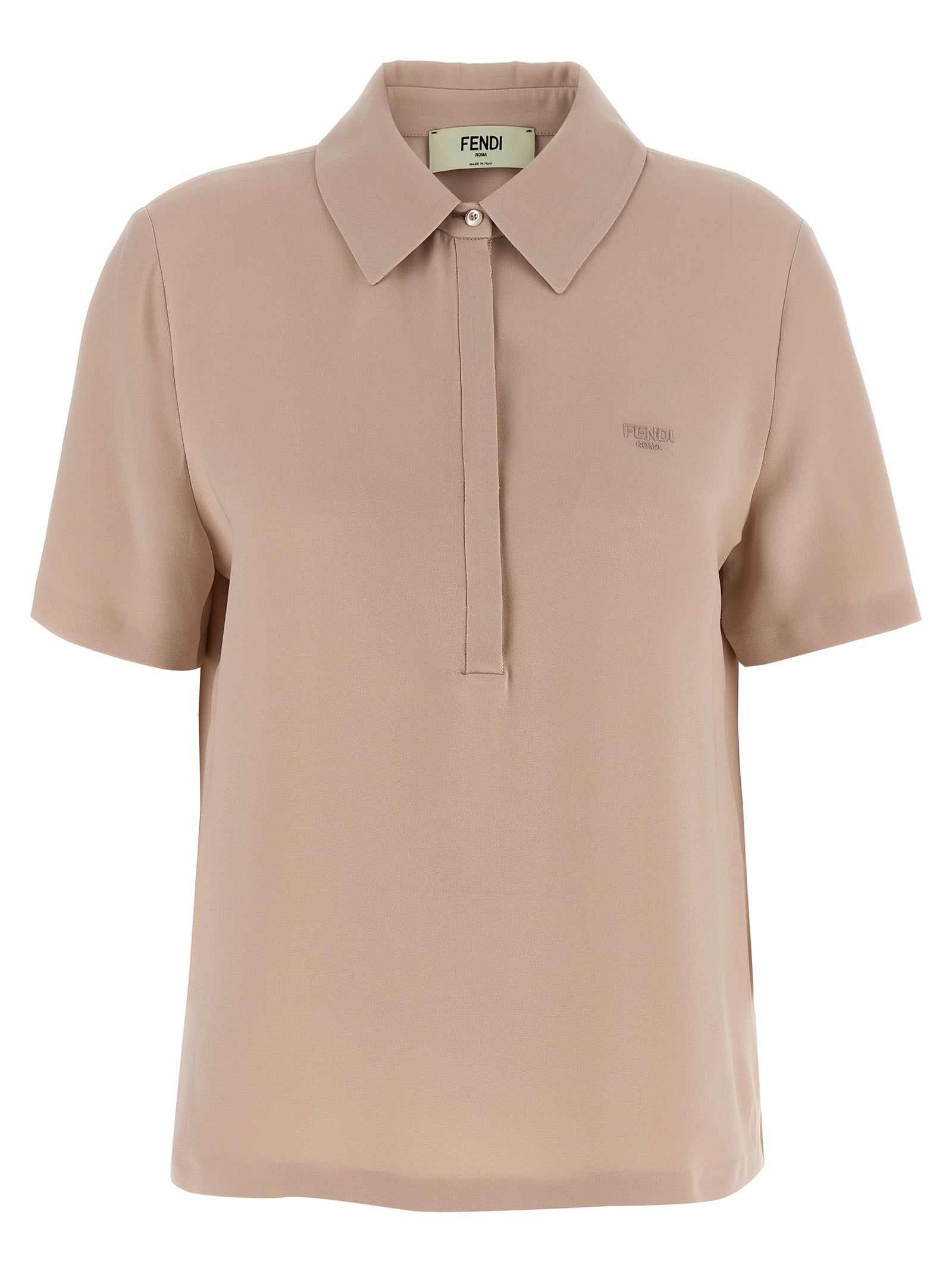 Polo de seda multicolor Fendi