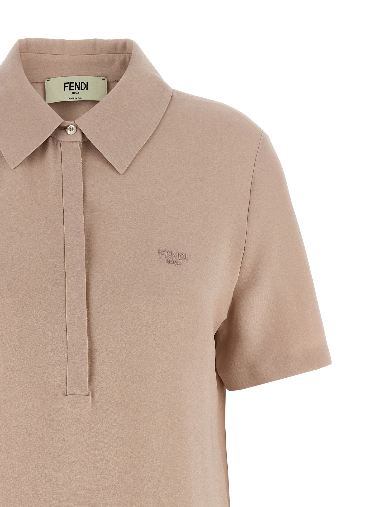 Polo de seda multicolor Fendi