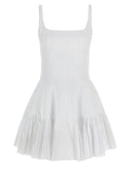 Giovanni Bedin White Polyester Short Dress
